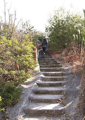 神峰山 第二展望台への登山道