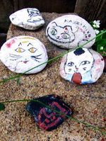 猫石コレクション、福山・鞆の浦の路地裏で会ったネコたち