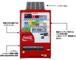 ソーラー発電の自動販売機 「ecoるソーラー」、コカコーラからエコ自販機が拡大中