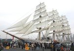 日本丸が帆を広げる セイルドリル、帆船フェスタ広島で限定公開