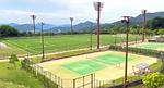 揚倉山健康運動公園、ナイター付 人工芝グラウンドやテニスコート等を備えるスポーツ公園