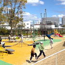 遊具などの公園エリア「ウエストパーク」競輪選手を間近に見られる公園がアーバンサイクルパークス広島に