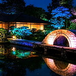 夜の縮景園が幻想的なアート空間に。4日間限定「ひろしまアート・ガーデンナイト」で光の庭園を散策