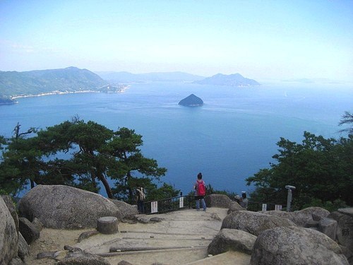 宮島 獅子岩展望台からの景色