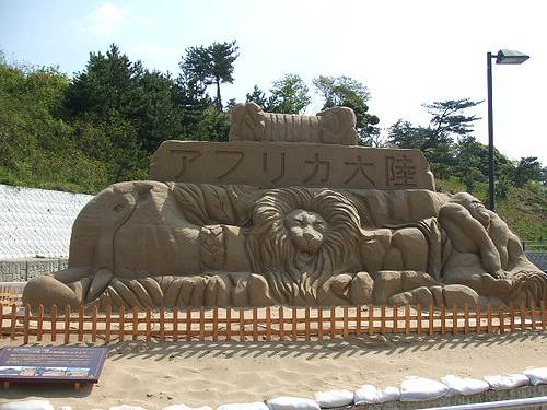 砂の美術館 画像 ライオン