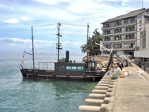 福山 鞆の浦 平成いろは丸、龍馬の乗った船で、仙酔島へ9