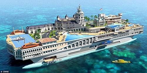 超豪華客船 モナコヨット 「ストリート・オブ・モナコ」！900億で船上に街を再現