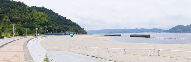 狩留賀海浜公園(ロマンチックビーチかるが) 砂浜パノラマ