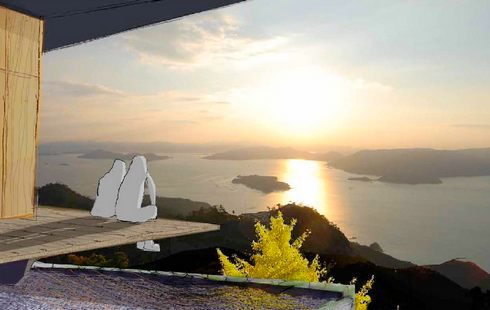 宮島・弥山の展望台、いよいよ建替え工事スタート