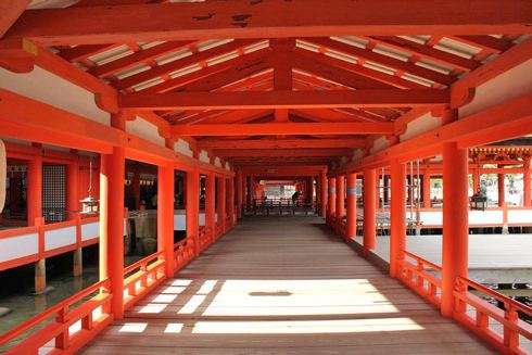 宮島 厳島神社 回廊の写真