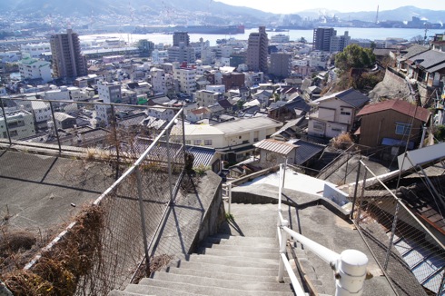 両城の200階段 からの呉の景色