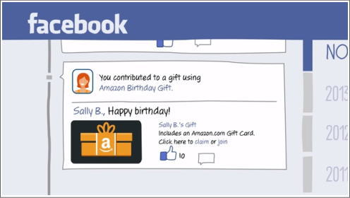 Facebook、誕生日プレゼントを贈れるサービス開始