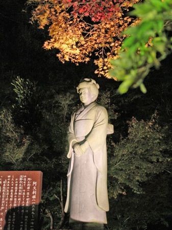 尾関山公園の 紅葉ライトアップ 画像5