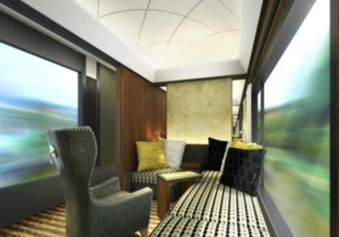 視界の広い客室 豪華寝台列車