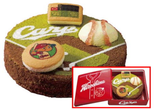 カープ クリスマスケーキですと!? イズミ・ゆめタウンで予約開始