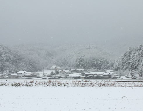 庄原冬の雪景色 画像