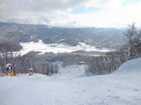 女鹿平スキー場(めがひらスキー場)、上からの景色