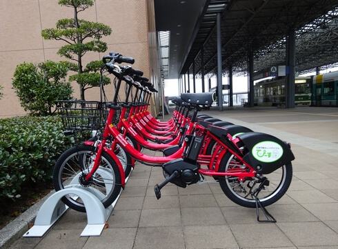 広島市の自転車レンタル、ぴーすくる