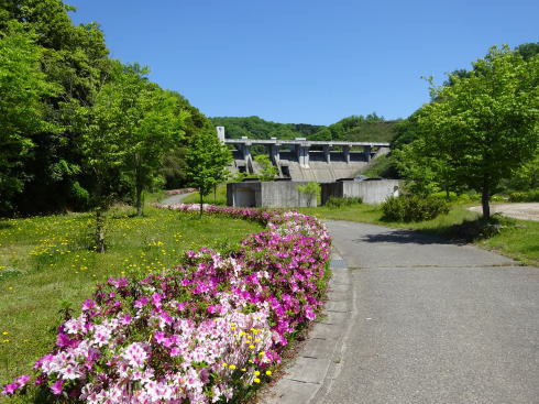 灰塚ダム ダム記念公園の様子
