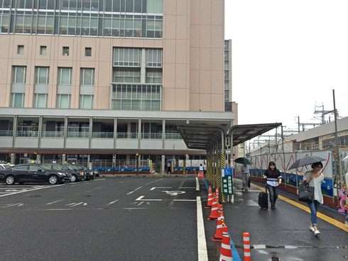 シェラトンホテル広島の前にタクシー乗り場