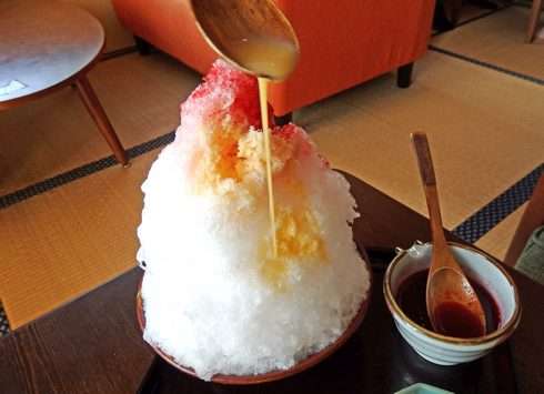 東広島 カフェ だいだい 雪氷の写真2