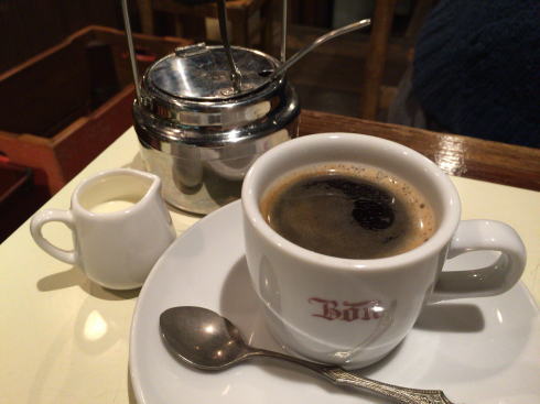 尾道 あくびカフェー パフェセットのコーヒー
