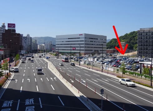 広島高速5号線 広島駅から見た様子