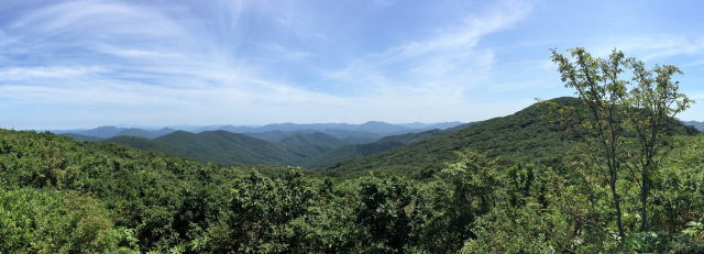 庄原 比婆山登山 烏帽子山からの風景