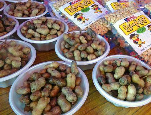 こうぬカーターピーナッツ収穫祭、塩茹でピーナッツ