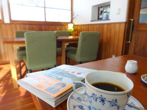 庄原の旅館カフェ・珈琲屋 洗心館、安原旅館にコーヒーの小さな憩い空間