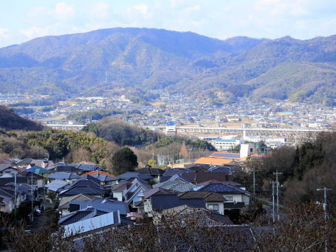 明王台展望台（配水池）から見た福山の風景