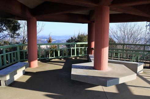浄土寺山展望台の上の様子