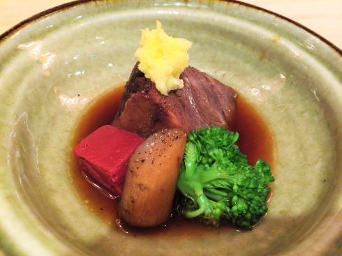 広島市 にかいのおねぎや笹木 コースの肉料理