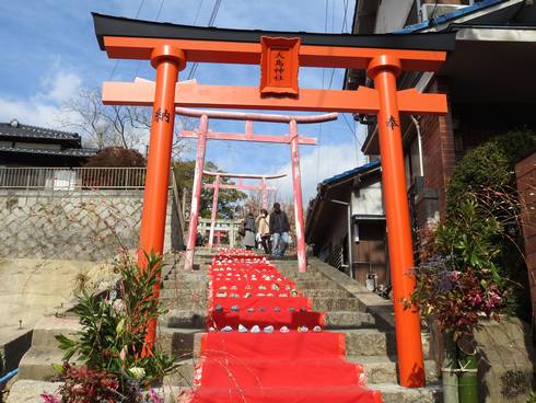 大島神社　階段入り口