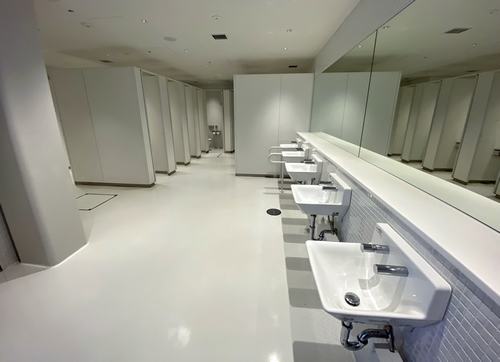 宮島口旅客ターミナルの新しくなったトイレ
