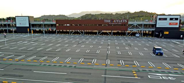 ジアウトレット広島に立体駐車場が完成、施設と直結で雨の日も便利に