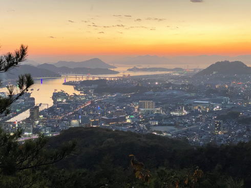 日浦山 岩の展望台からの風景