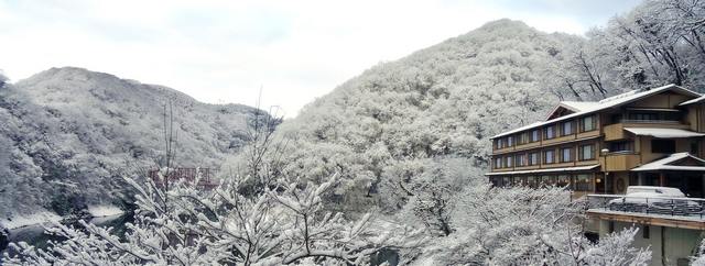 雪の神龍湖と美食に癒される「帝釈峡観光ホテル錦彩館」