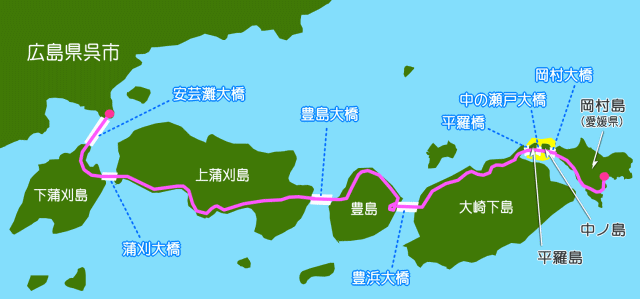 とびしま海道 平羅島と中ノ島