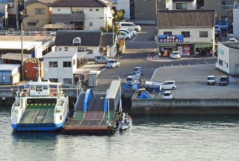 おのみち渡し船（兼吉渡し）フェリー乗り場　向島側の兼吉乗り場