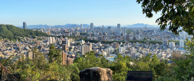 広島市東区「見立山」山頂からの景色