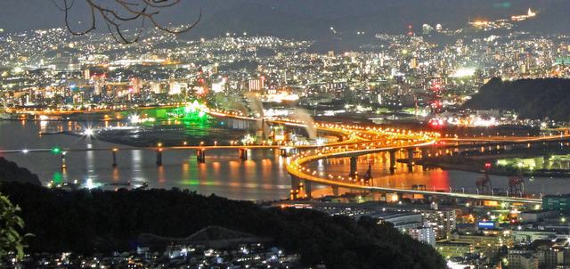 愛宕神社（広島県安芸区矢野）からの夜景