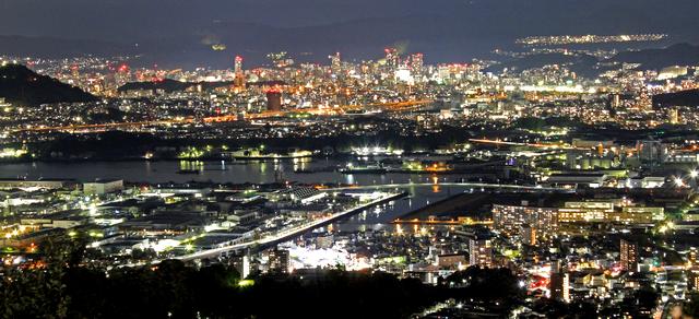 広島県安芸区矢野 愛宕神社からの夜景2