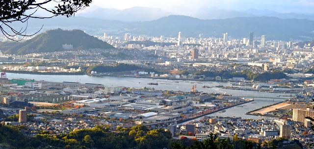 広島県安芸区矢野 愛宕神社からの風景