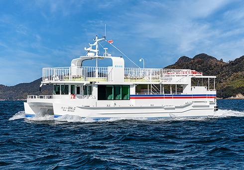 百島行き旅客船「ニューびんご」就航、離島の生活航路を支える新造船