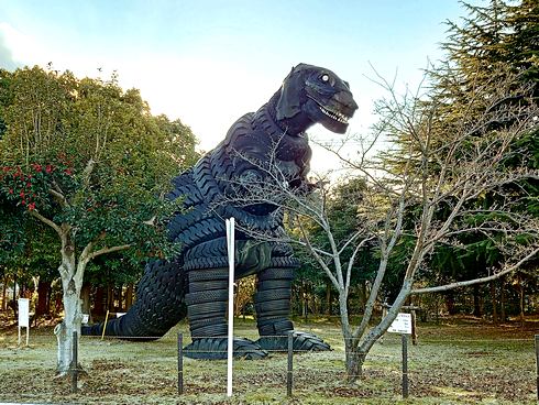 横浜ゴム尾道工場 恐竜公園 ティラノサウルス