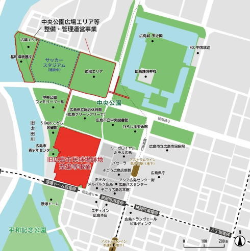旧市民球場跡地 マップ