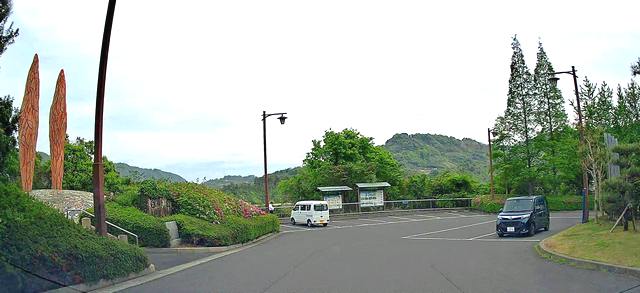 下蒲刈島の白崎園 駐車場