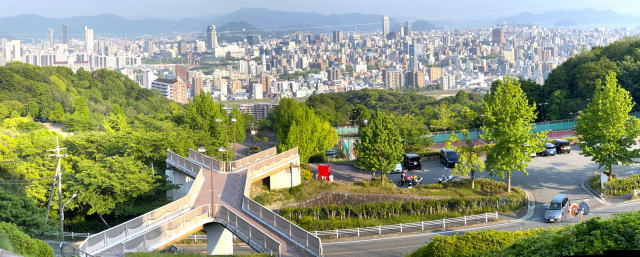 広島市西区 竜王公園 上段からの風景