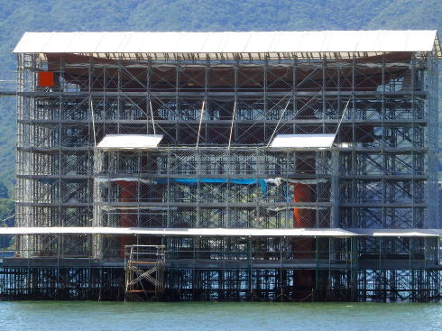 宮島 大鳥居修繕時の様子（2022年8月）画像2